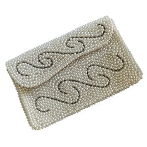 Bags By Susan Pearl Beaded Wallet Small Clutch Beaded In Japan
